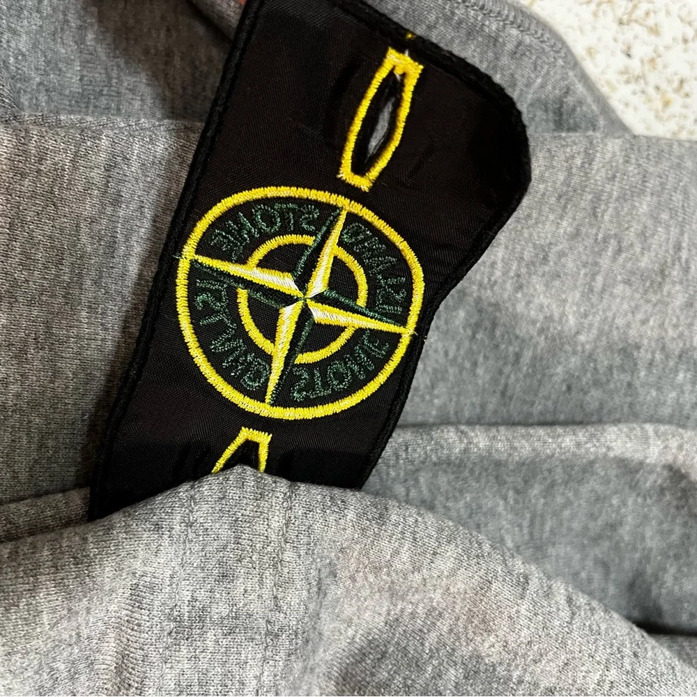 Stone Island Felpa 1/4 zip Knit 3XL New Mock neck sweatshirt Gray Mens 3X NWT - Picture 10 of 11